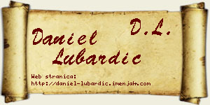 Daniel Lubardić vizit kartica